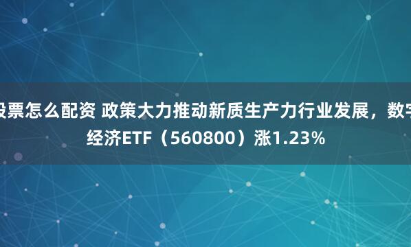 股票怎么配资 政策大力推动新质生产力行业发展，数字经济ETF（560800）涨1.23%
