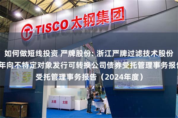 如何做短线投资 严牌股份: 浙江严牌过滤技术股份有限公司2024年向不特定对象发行可转换公司债券受托管理事务报告(2024年度)
