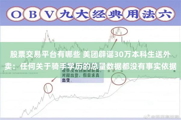 股票交易平台有哪些 美团辟谣30万本科生送外卖：任何关于骑手学历的总量数据都没有事实依据